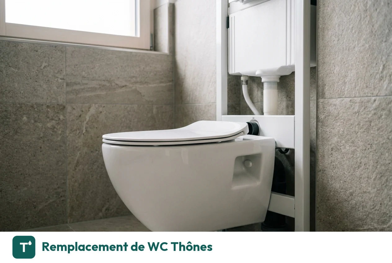 Remplacement de WC à Thônes