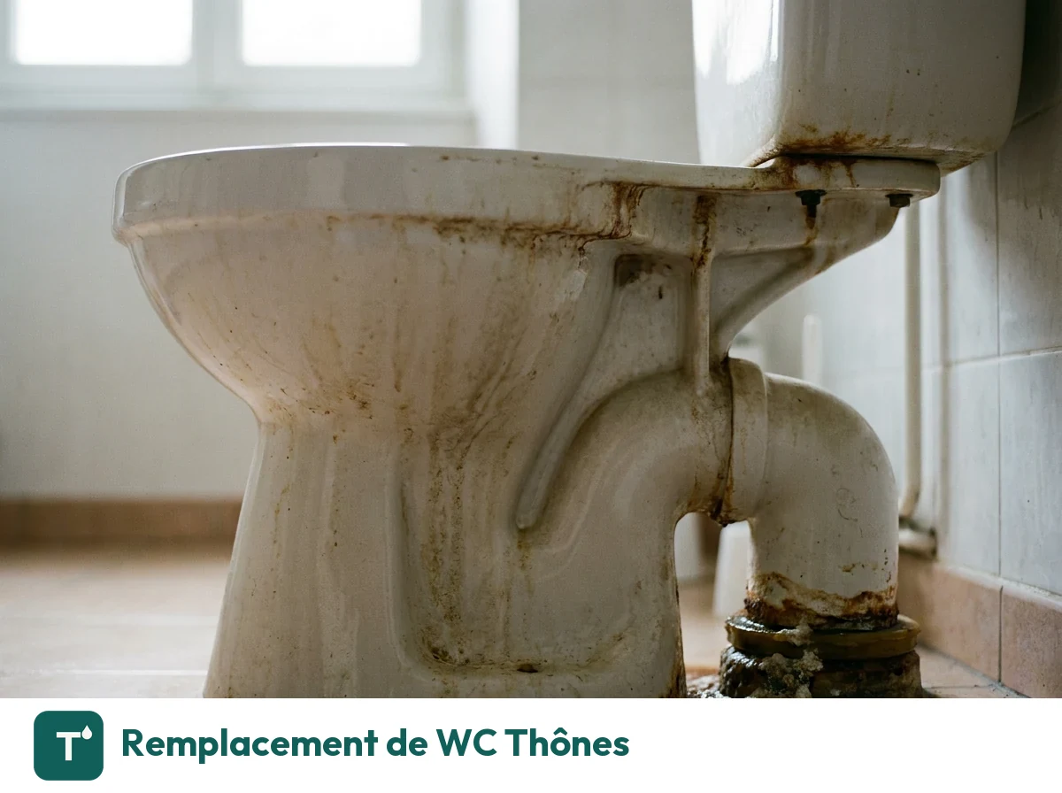 Remplacement de WC à Thônes