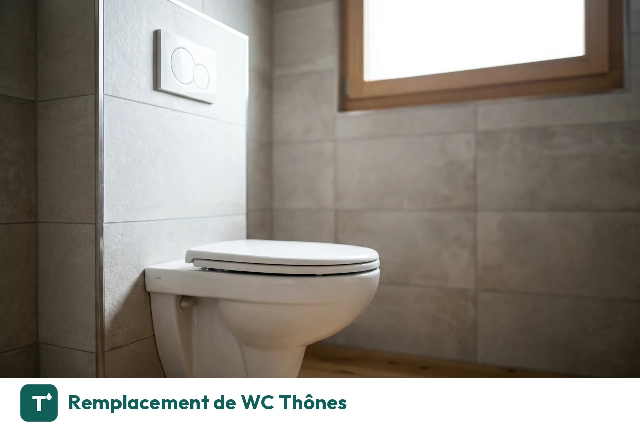 Remplacement de WC à Thônes