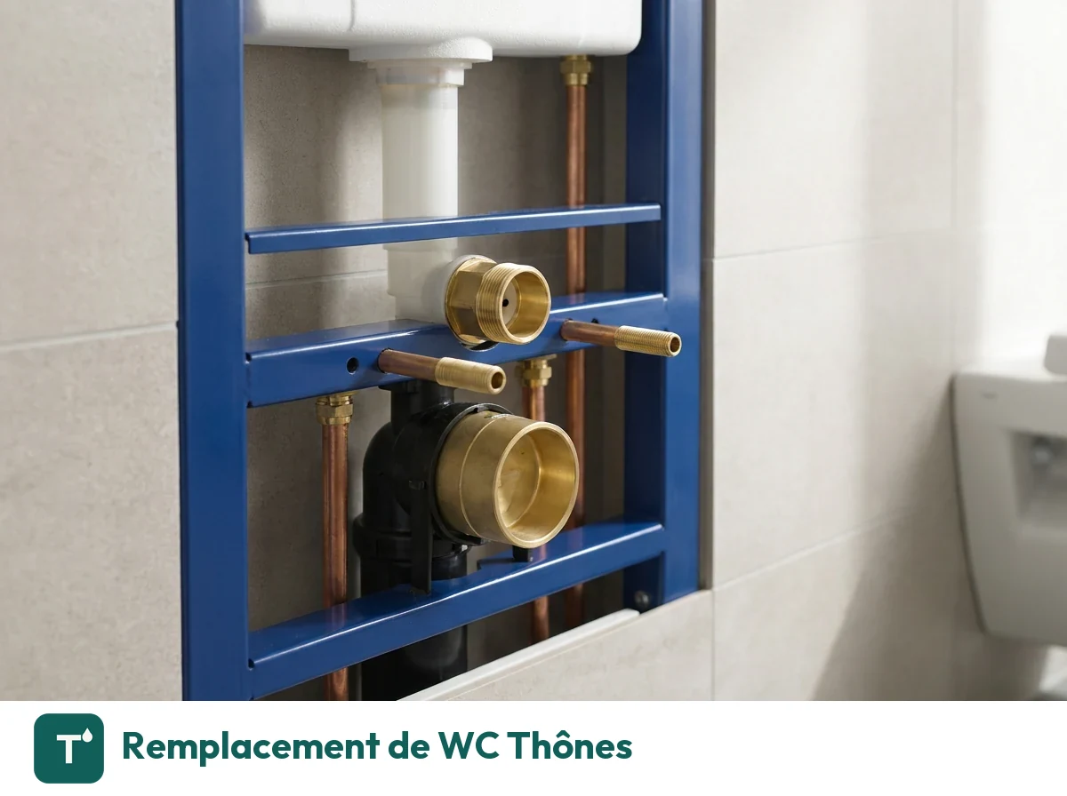 Remplacement de WC à Thônes